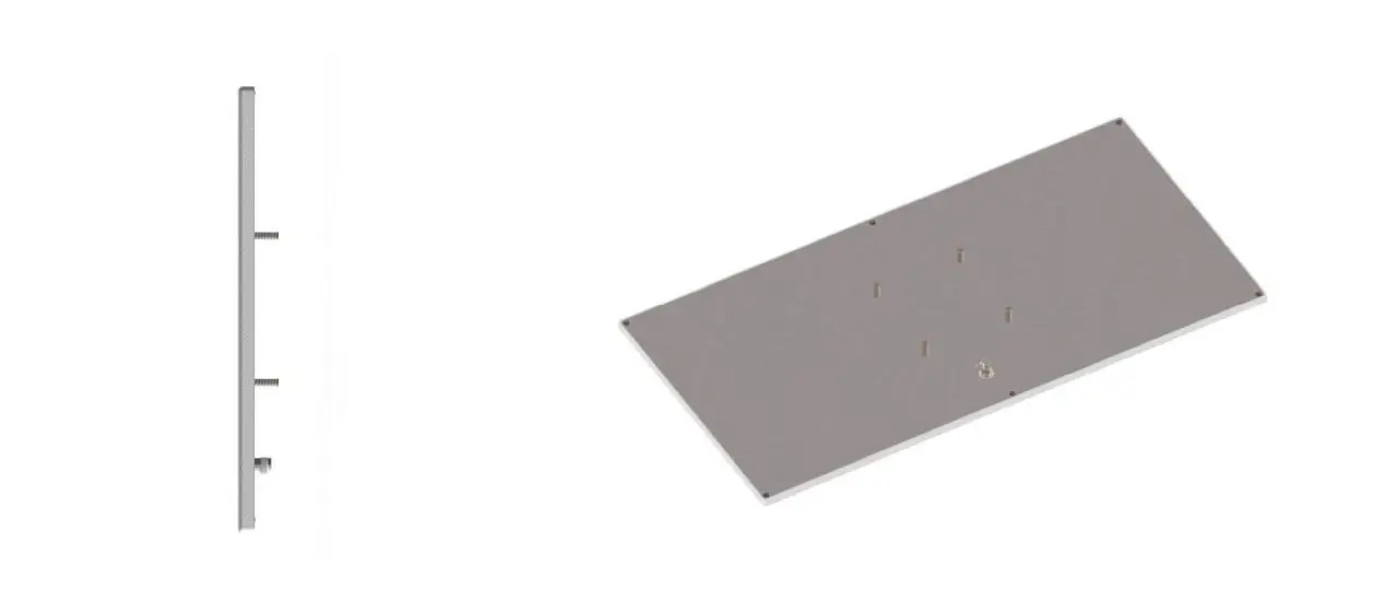 Side and Back Image of the A3042 Robust Slimline™ High Gain antenna