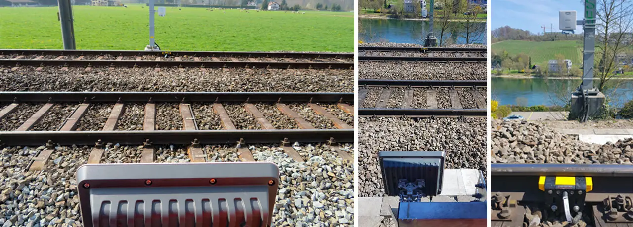 SBB: RFID-Transponder an den Zügen und RFID-Lesegeräte im Gleisbett