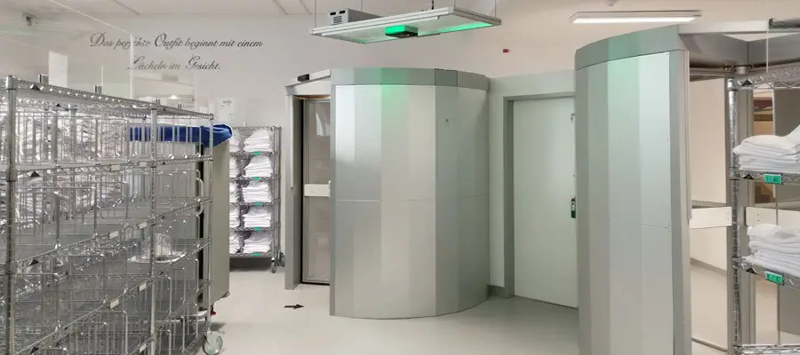 Trolley Scan in the Laundry Storage Area at University Hospital Graz
