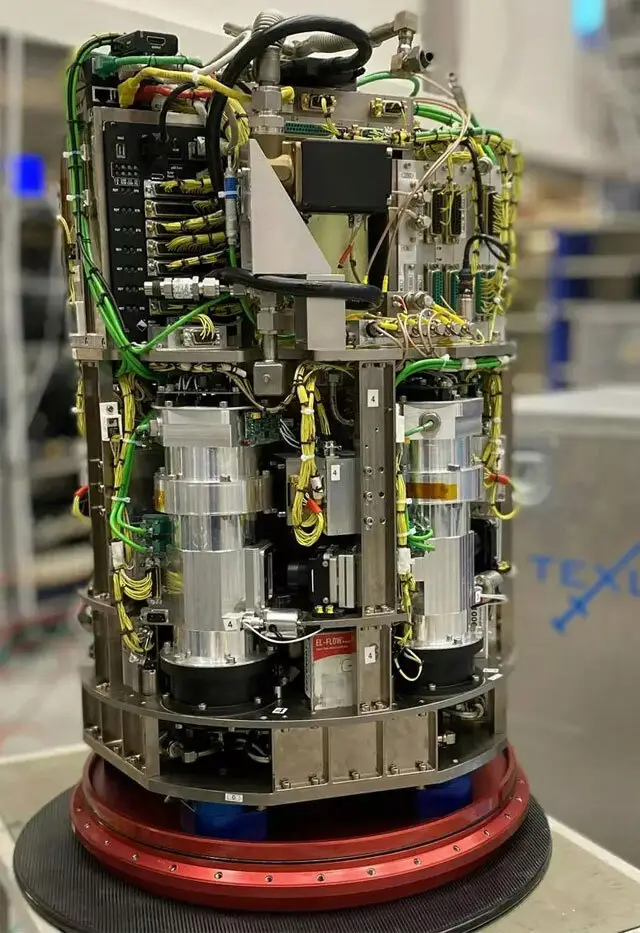 Research Rocket TEXUS: Example of a research module located in the payload.