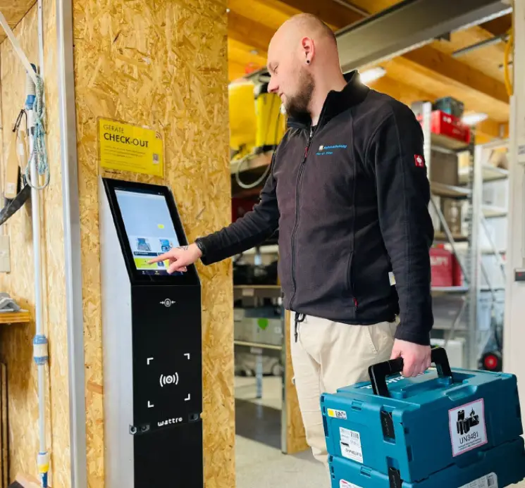 The RFID scan terminal, developed by Wattro.