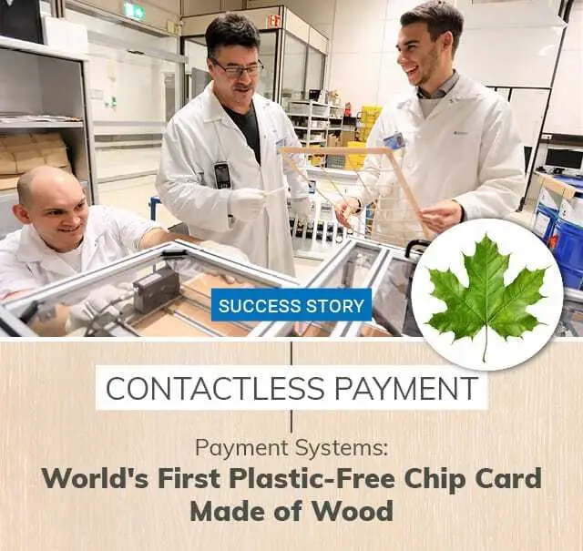 World's First Plastic-Free Chip Card Made of Wood