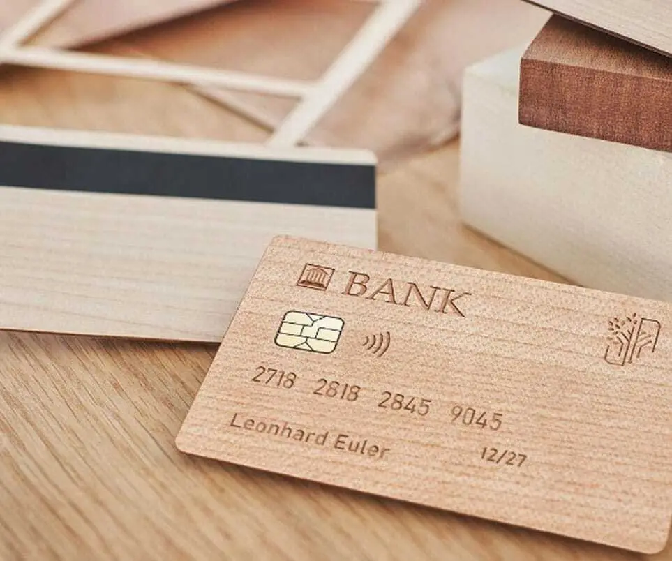 Copecto's Timbercard is the world's first plastic-free, green chip card made of wood.