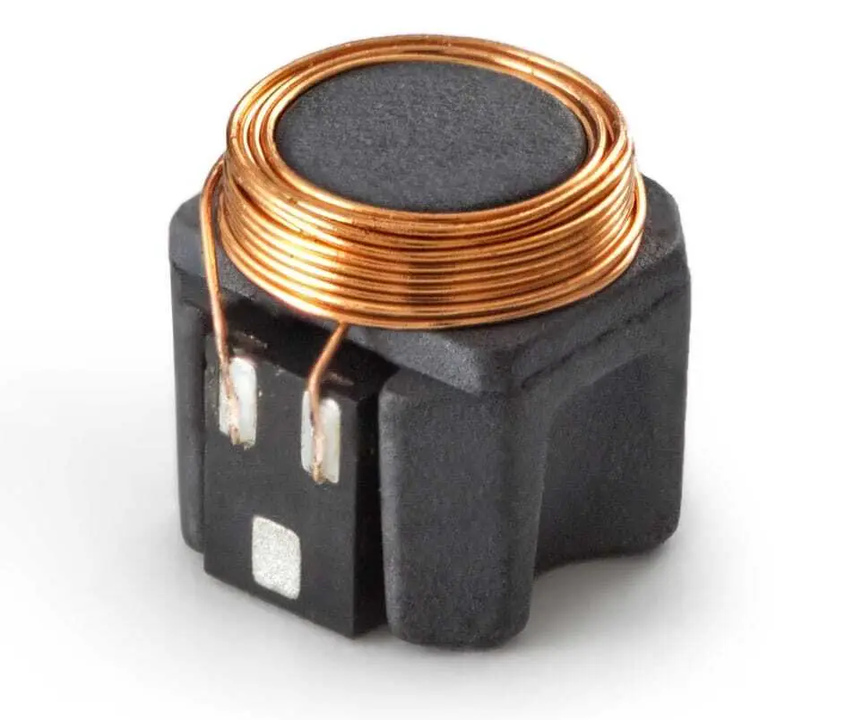 Miniaturized transponder with ferrite core, antenna winding and HF RFID IC.