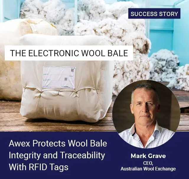 AWEX Protects Wool Bale Integrity & Traceability With RFID Tags