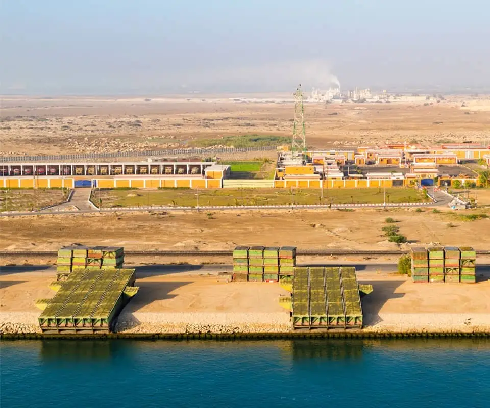 Green ammonia facility in Egypt.