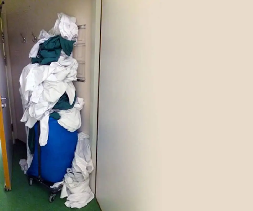 Used work clothes in the past