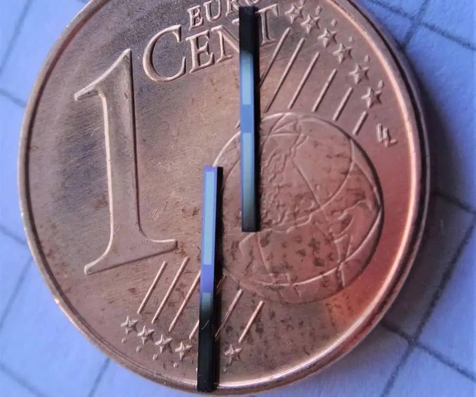 This micro battery was manufactured for a medical application.