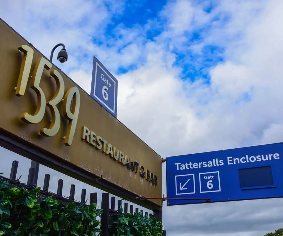 Restaurants on the event grounds of the Chester Racecourse create an inviting atmosphere for guests.