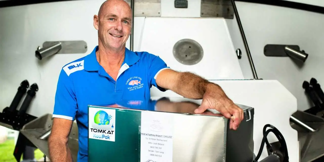 The TomKat KoolPak is a durable, lightweight, thermally insulated container.