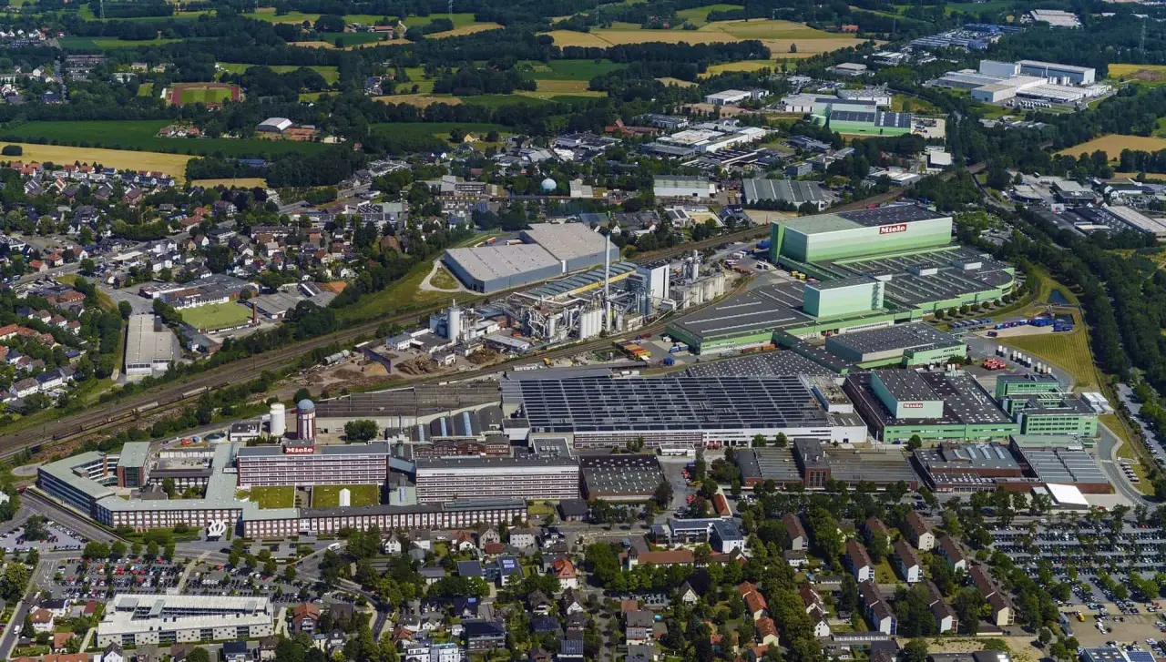 The Gütersloh site was built in 1907 and is now Miele's headquarters as well as the competence center for laundry care.