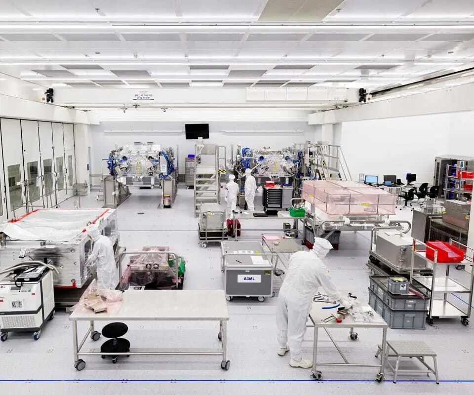 Not all of the dozens to hundreds of structures of a semiconductor must be printed using EUV technology.