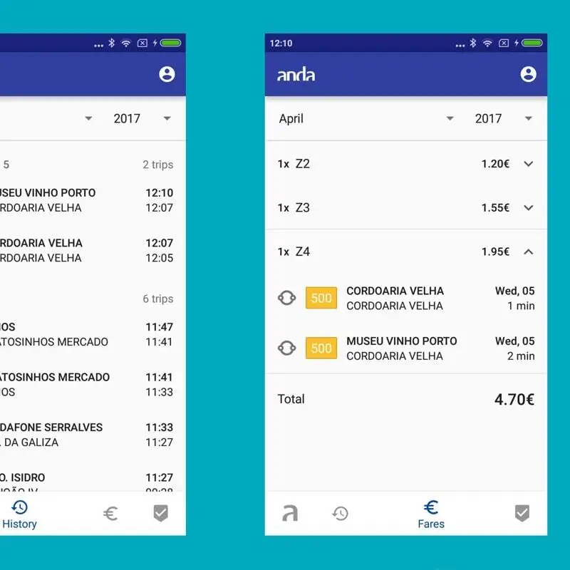 The Anda App tracks and logs journeys and calculates the cheapest fare.
