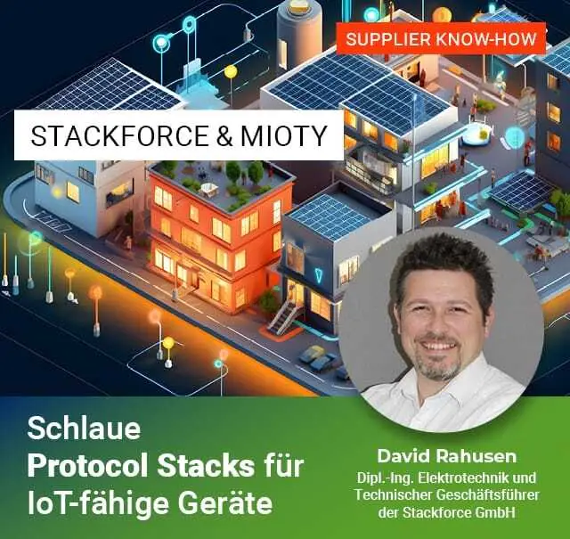 Smarte Protocol Stacks für IoT-fähige Geräte von Stackforce