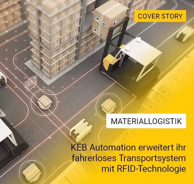 KEB Automation erweitert fahrerloses Transportsystem mit RFID
