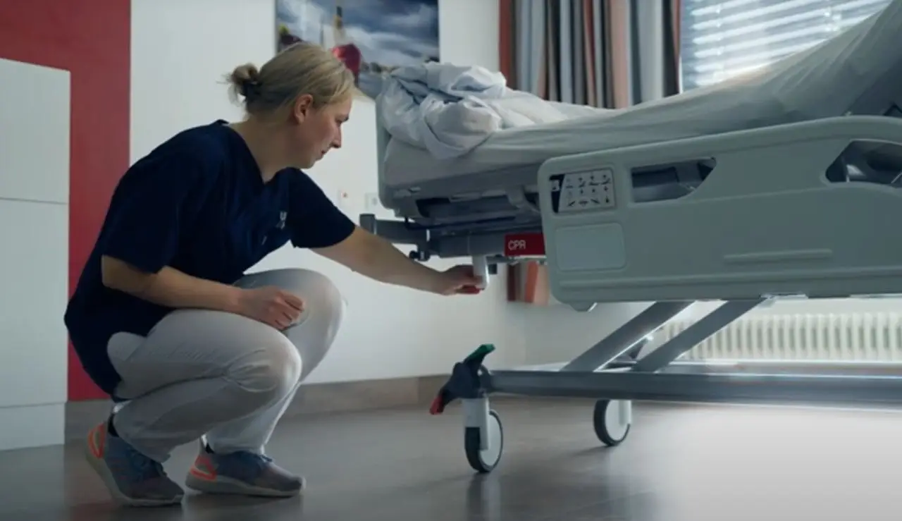Krankenhausbett mit BLE-Technologie
