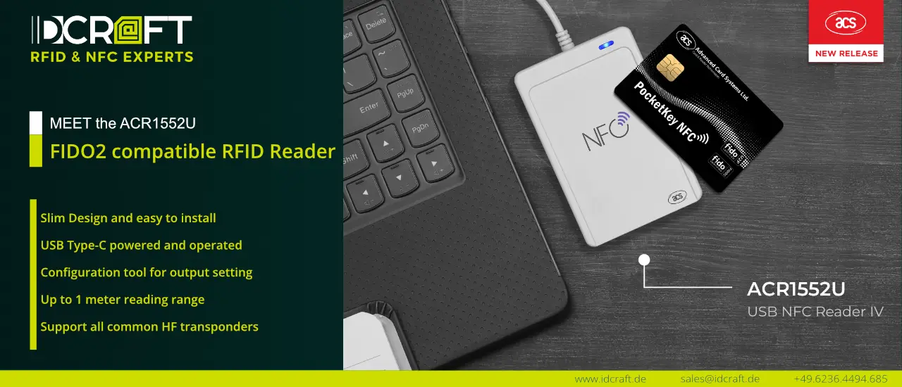 ACR1552U RFID Desktop Reader - Innovative HF | NFC - RFID Technologie