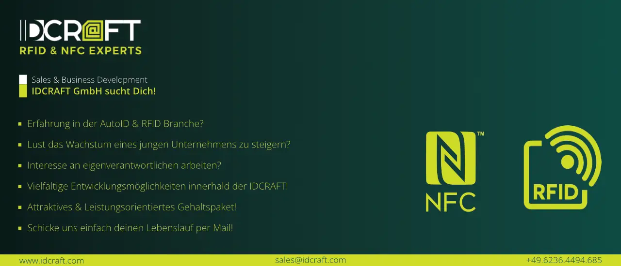 IDCRAFT - Vertriebsmitarbeiter gesucht!