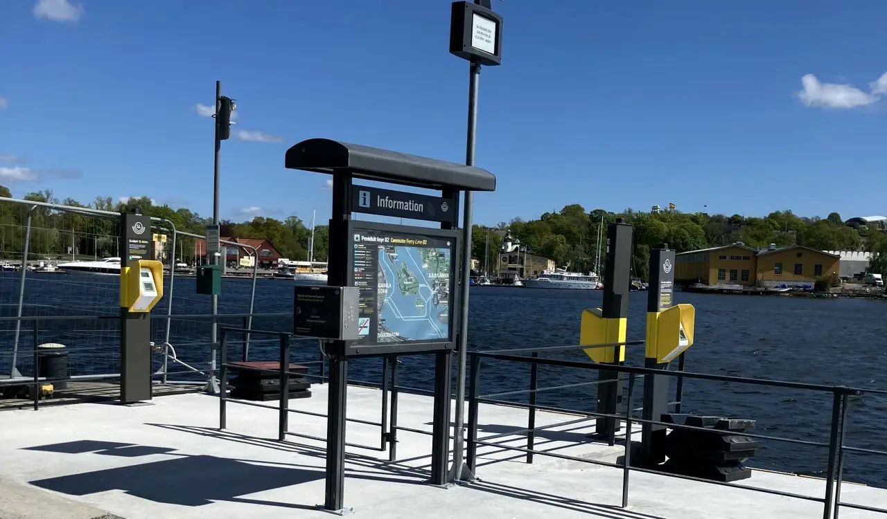 Stockholm ferry terminal equipped with HID validators.