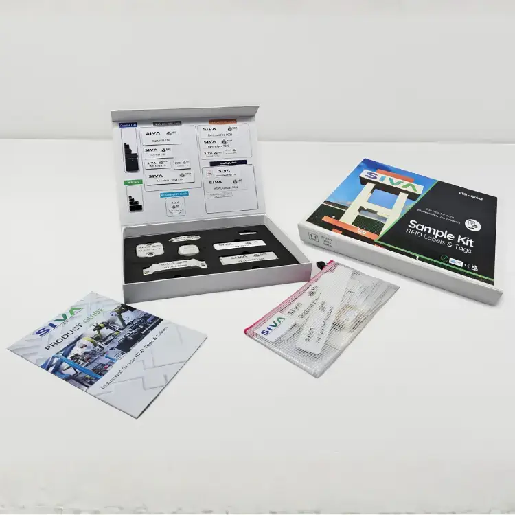 A complete selection of on-metal and standard RFID labels for testing and project development.