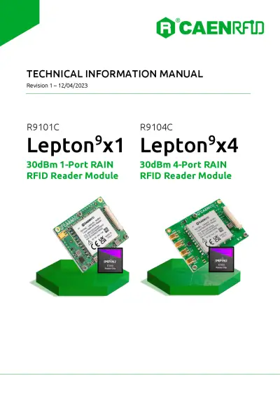 R9101C R9104C Lepton9x1 9x4 Technical-Information-Manual Rev 01.pdf