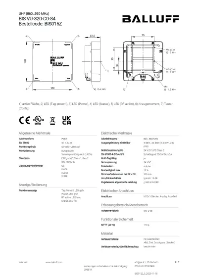 Balluff Datasheet BIS015Z 295818 de.pdf
