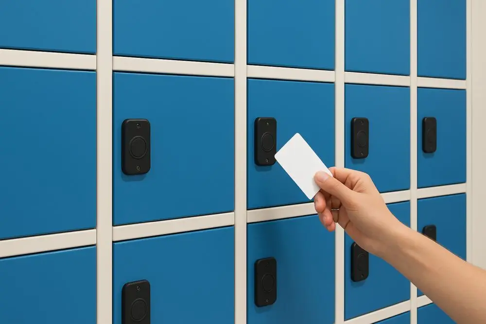 Les compartiments à verrouillage électronique ne peuvent être utilisés qu'avec une carte d'accès autorisée.