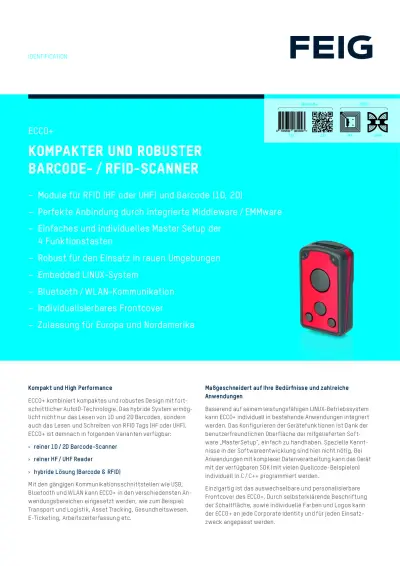 FEIG ECCO+ Datasheet