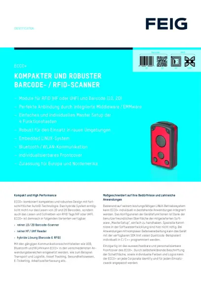 FEIG ECCO+ Datasheet