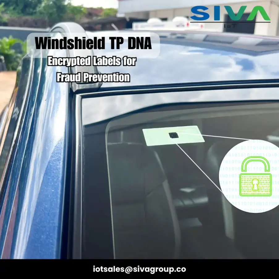 Windschutzscheibe TP DNA Fahrzeugidentifikationsetiketten