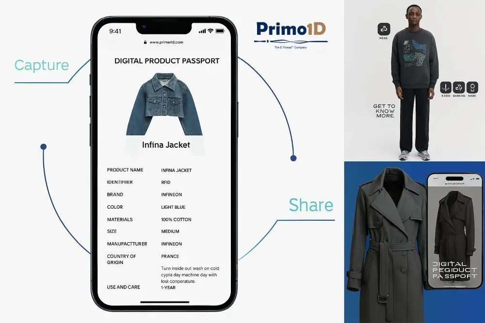 Primo1D E-Thread übersteht Waschen, Hitze und Chemikalien.