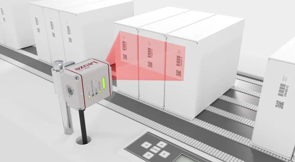 With its large field of view, the DCR 100i code reader can read multiple barcodes and 2D codes simultaneously.