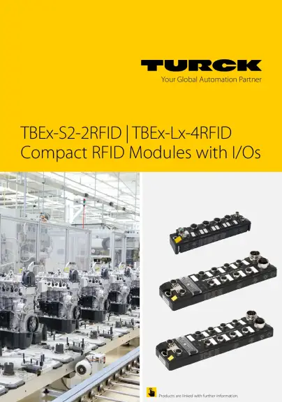Fiche technique des modules RFID compacts avec E/S