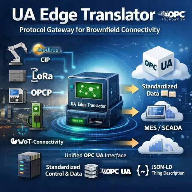 Protocol bridging with UA Edge Translator