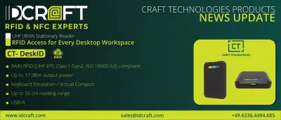 DeskID – Leistungsstarkes UHF RFID Tischlesegerät