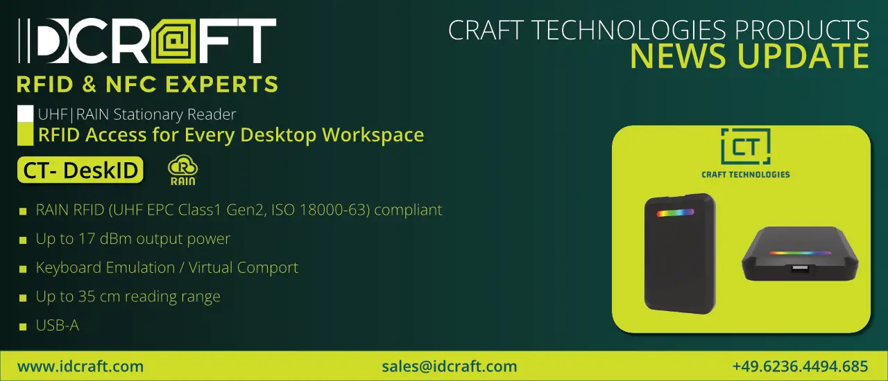 DeskID – High-Performance UHF RFID Desktop Reader