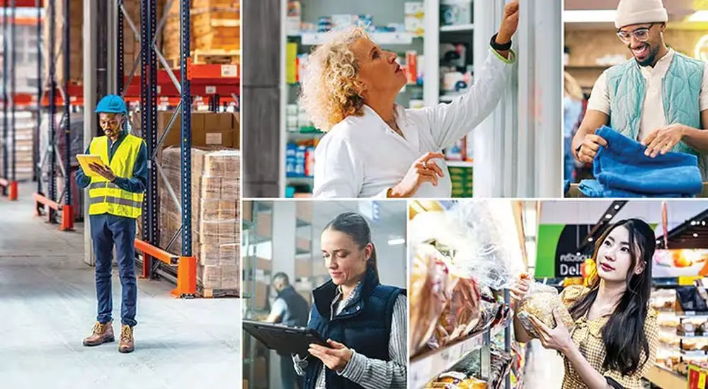 Close-up of NXP UCODE X RAIN RFID tag IC for high-volume industrial applications.