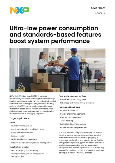 Fact Sheet UCODE® X