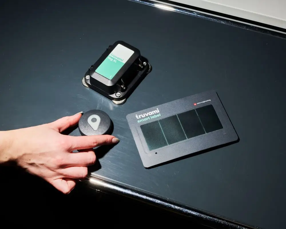 The Truvami label can also record motion events and temperature values. 