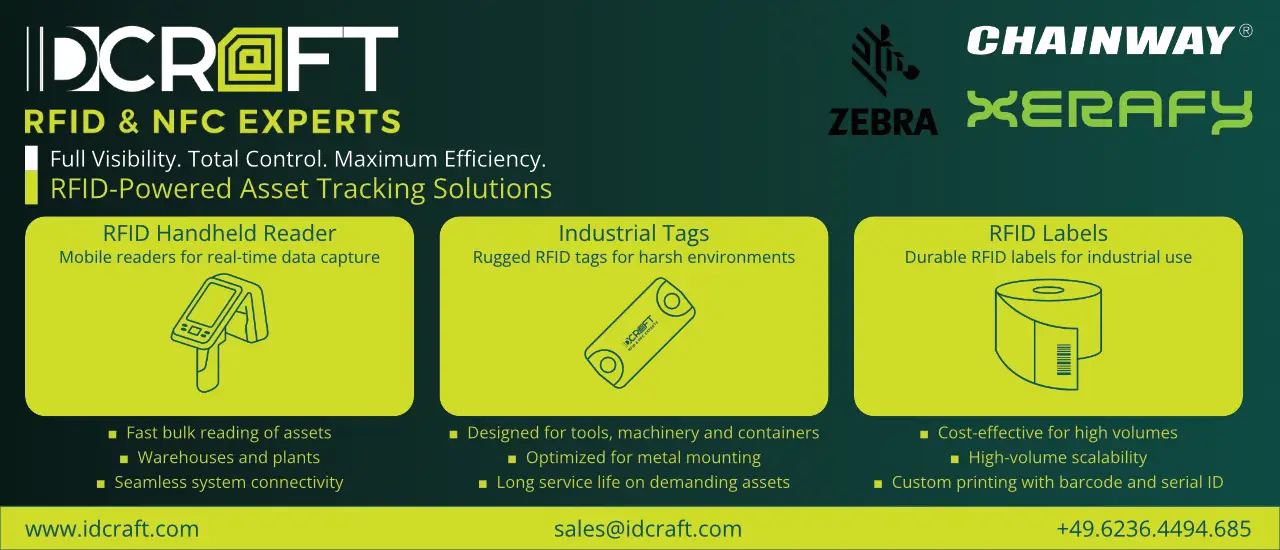 RFID Reader und Tags zur Optimierung des Asset Tracking in Industrie und Logistik