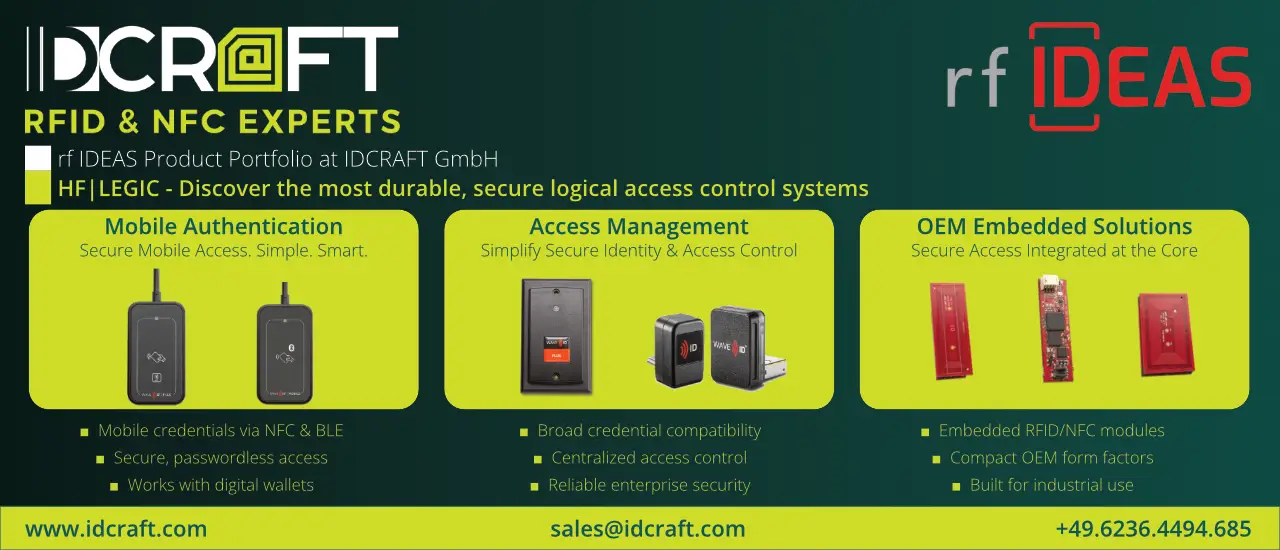 WaveID RFID Reader von rf IDEAS zur sicheren Authentifizierung und vielseitigen Kartentechnologien