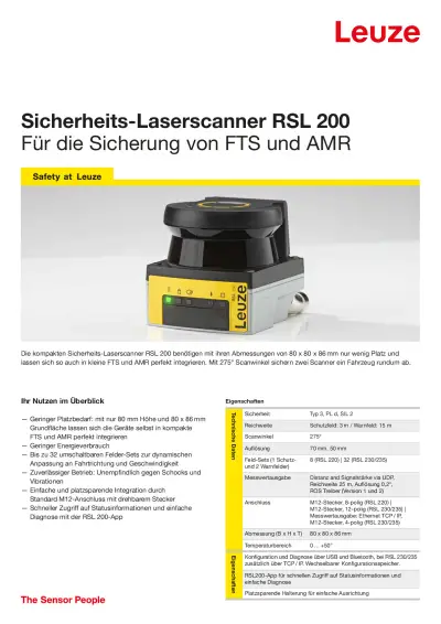 RSL 200 - Mobile Anwendungen Flyer