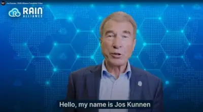 Times-7 unterstützt Jos Kunnen stolz für den Vorstand der RAIN Alliance