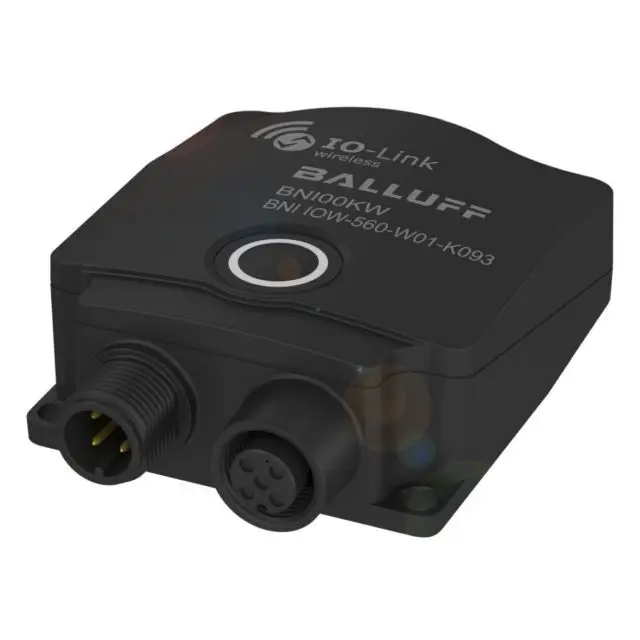 The Balluff IO-Link Wireless Bridge BNI00KW enables wireless data transmission from standard IO-Link devices in dynamic and hard-to-wire applications.
