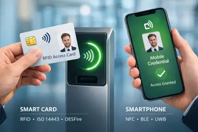 Carte à puce ou smartphone? Comparaison des technologies d'accès dans les entreprises
