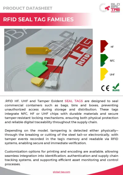 RFID Seal Tags Datasheet