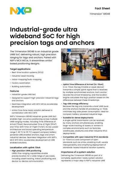 Trimension SR048 – Datenblatt