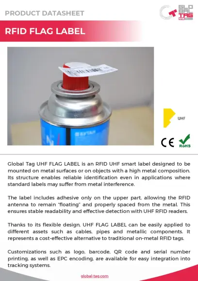 Datenblatt für RFID-Flag-Etiketten