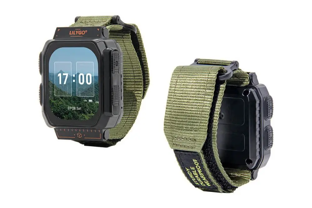 LILYGO T-Watch Ultra wearable device featuring LoRa, GNSS, NFC, and edge AI integration