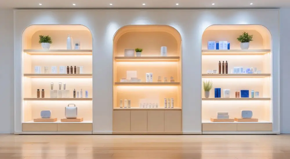 RFID and security labels protecting beauty retail products from theft
